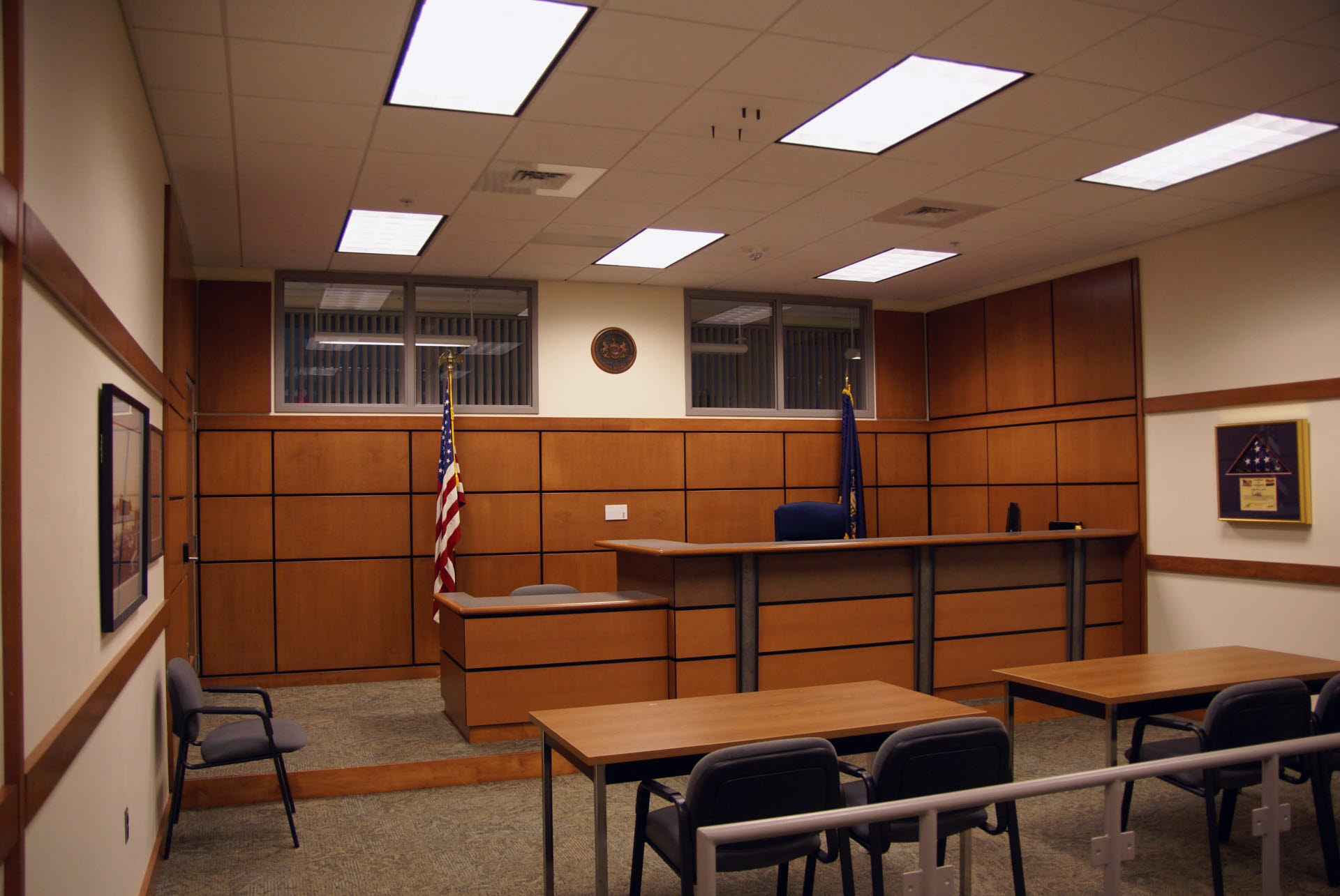 District Justice Hearing Room