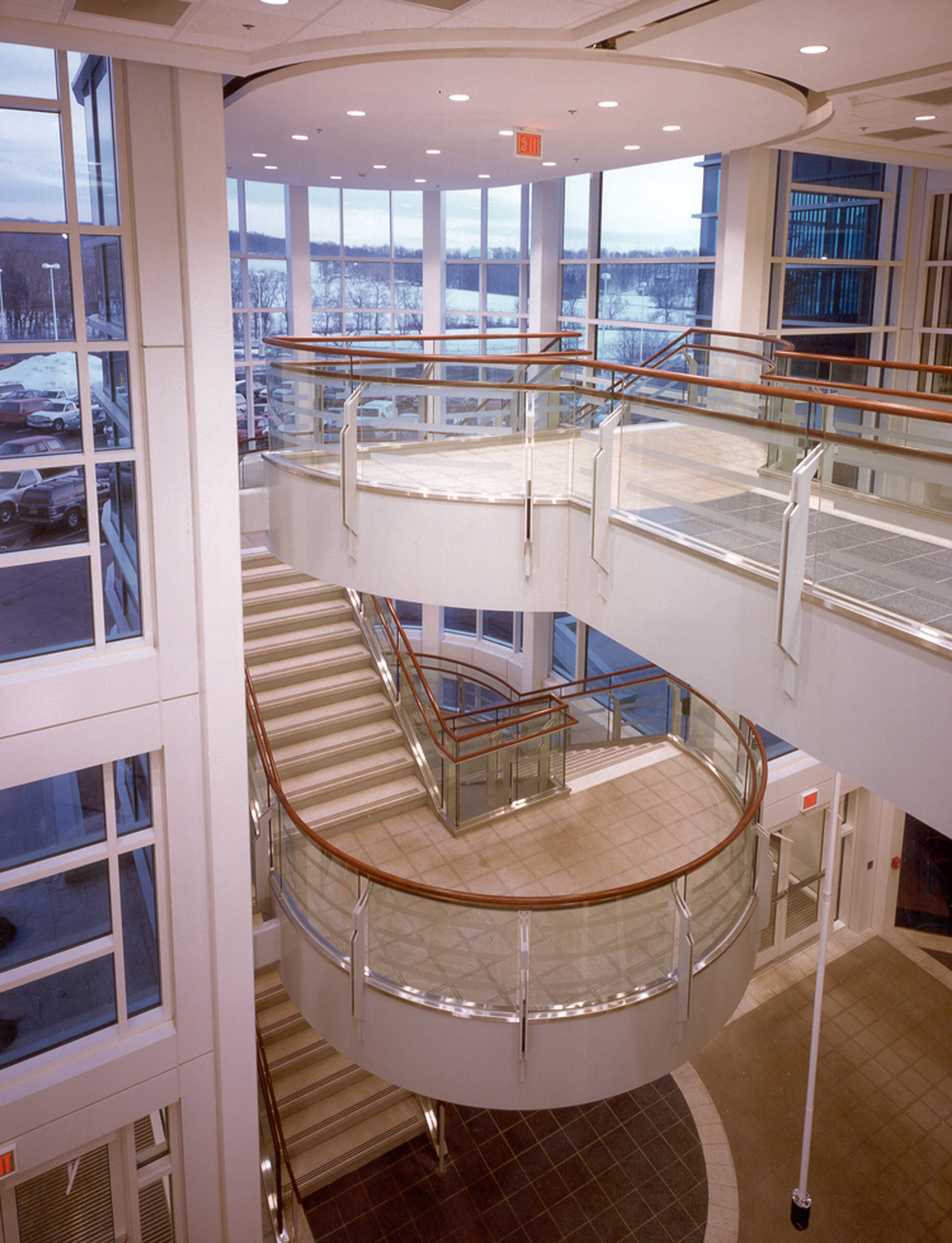 Interior Stair View to Second Floor