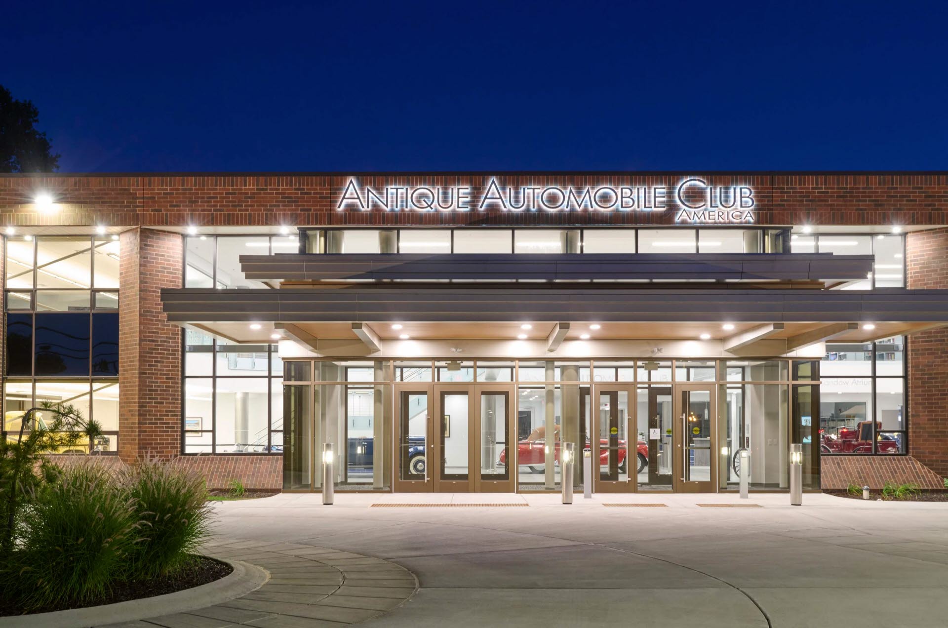 Night Shot of Main Entrance