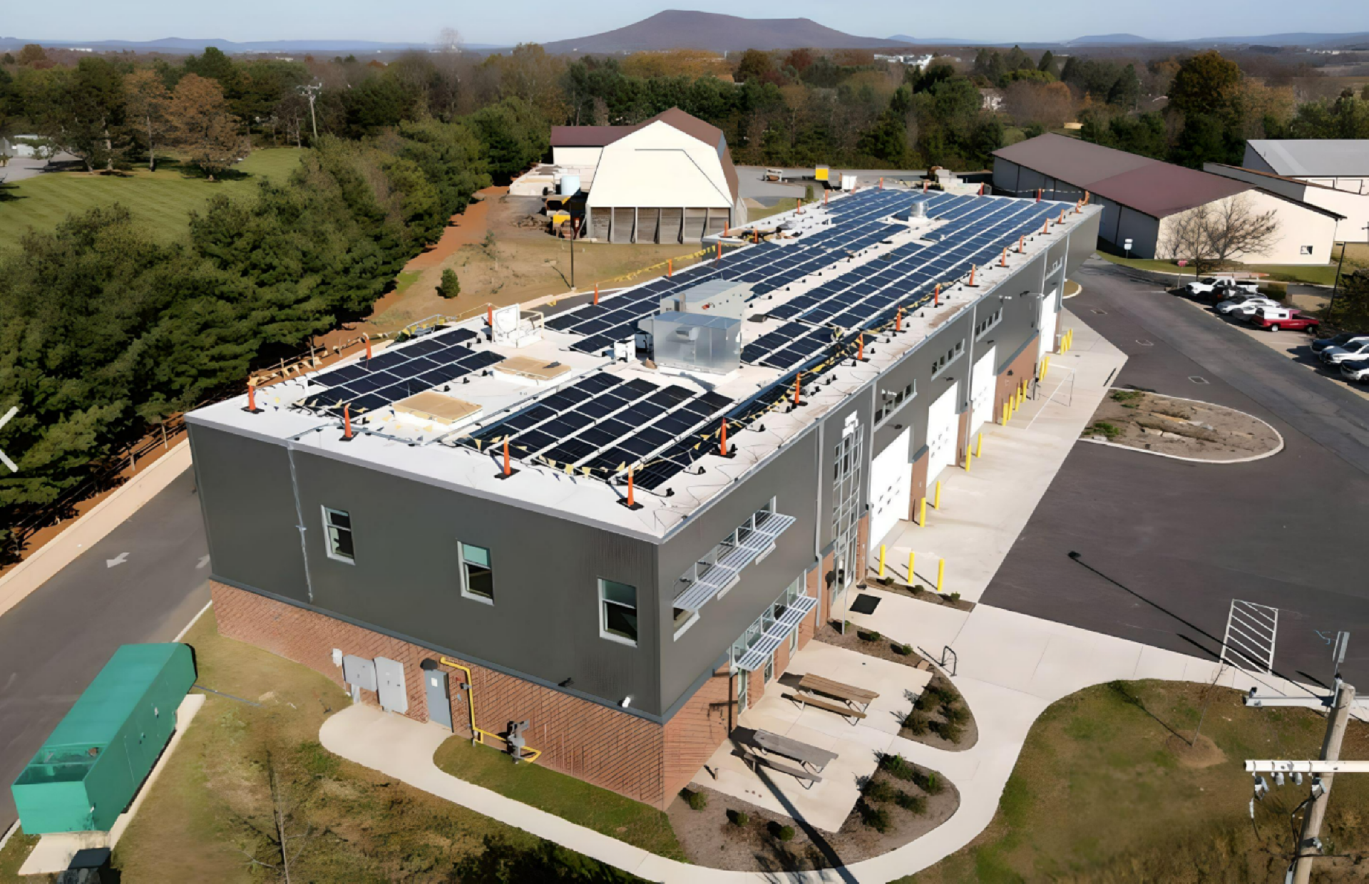 Progress Photo showing the Solar Photovoltic (PV) System