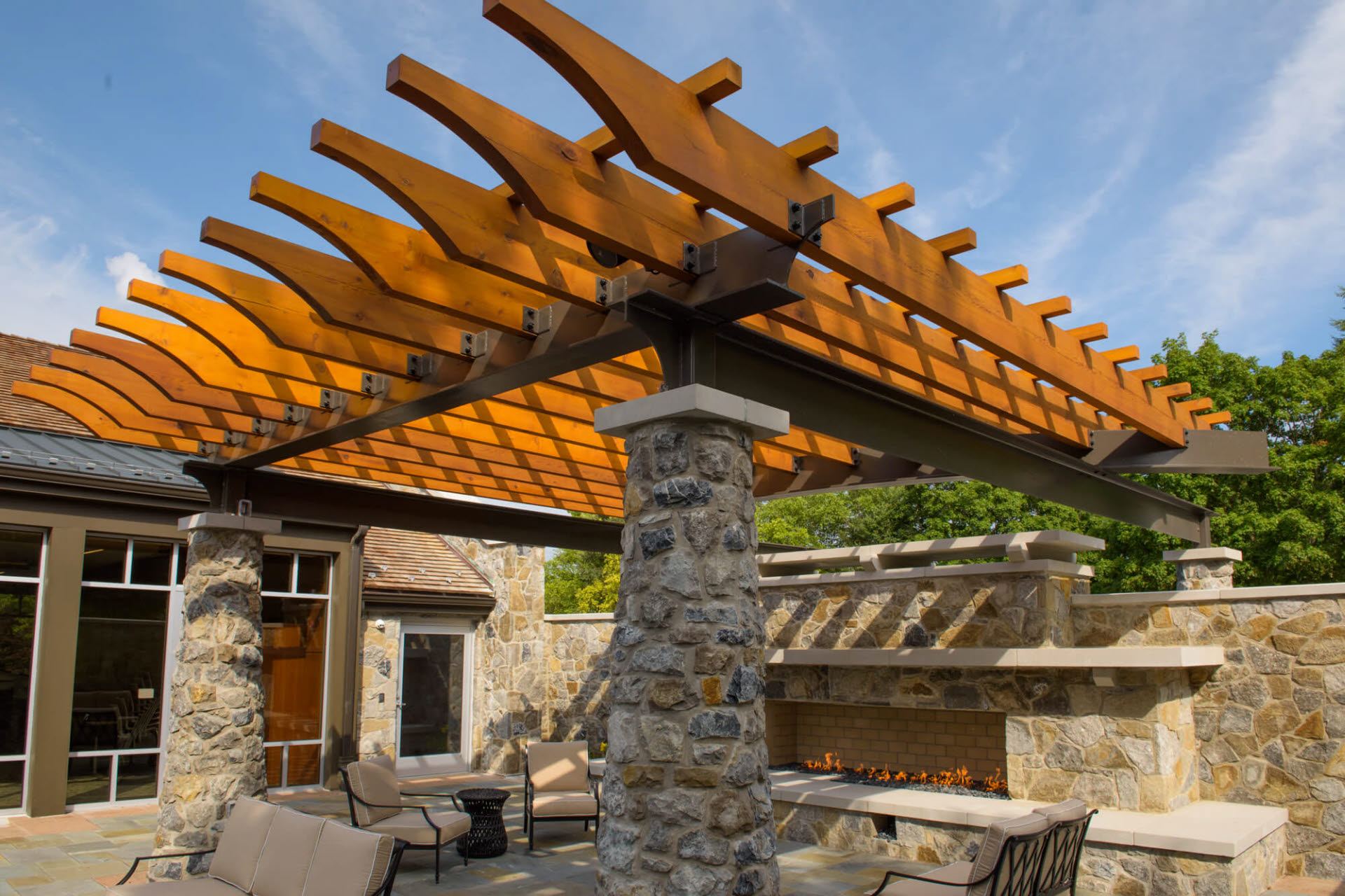 Courtyard Pergola