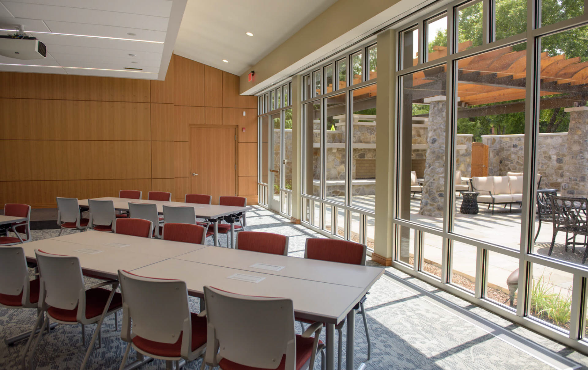 In the Auditorium with View of the Courtyard