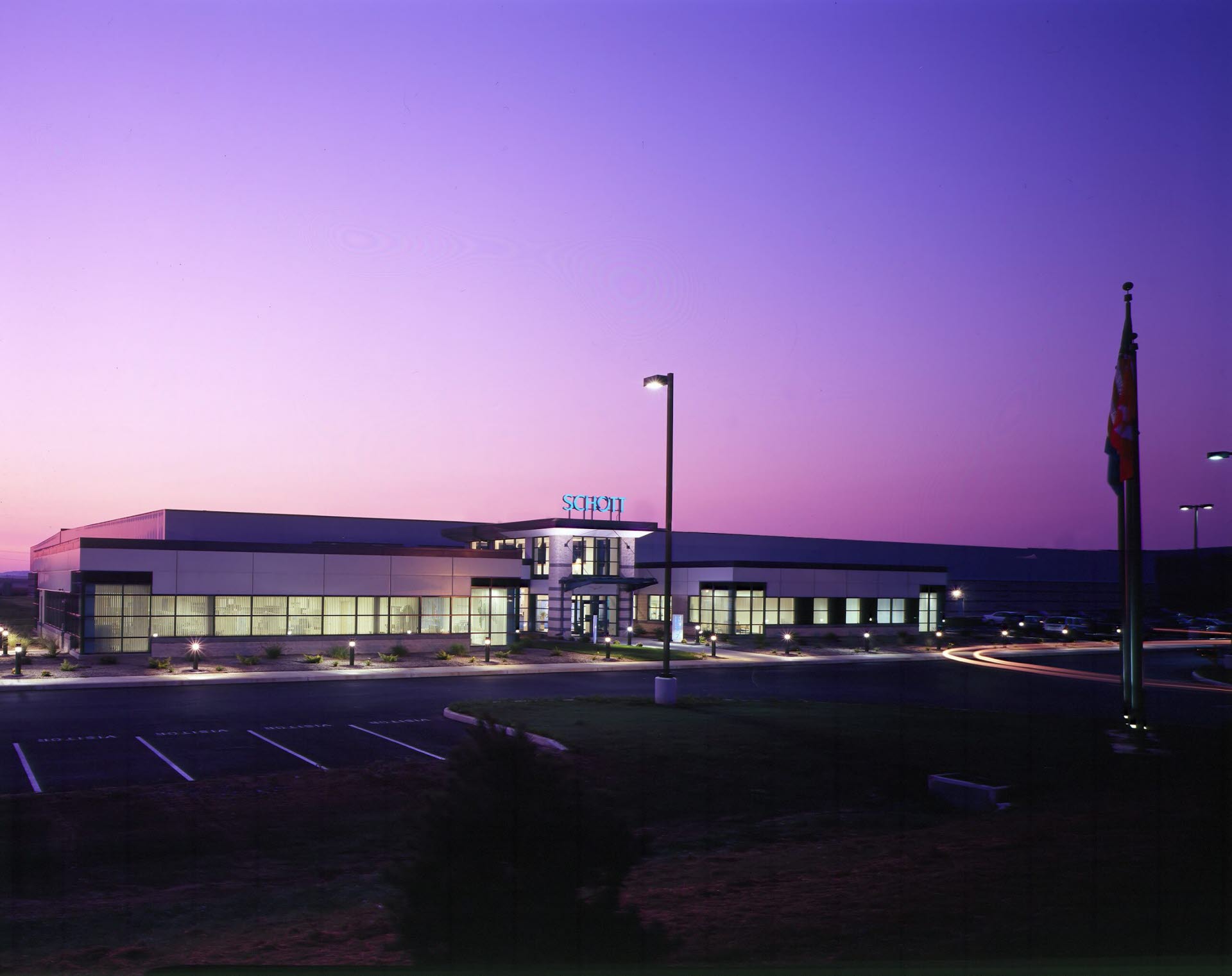 Exterior Building at Dusk