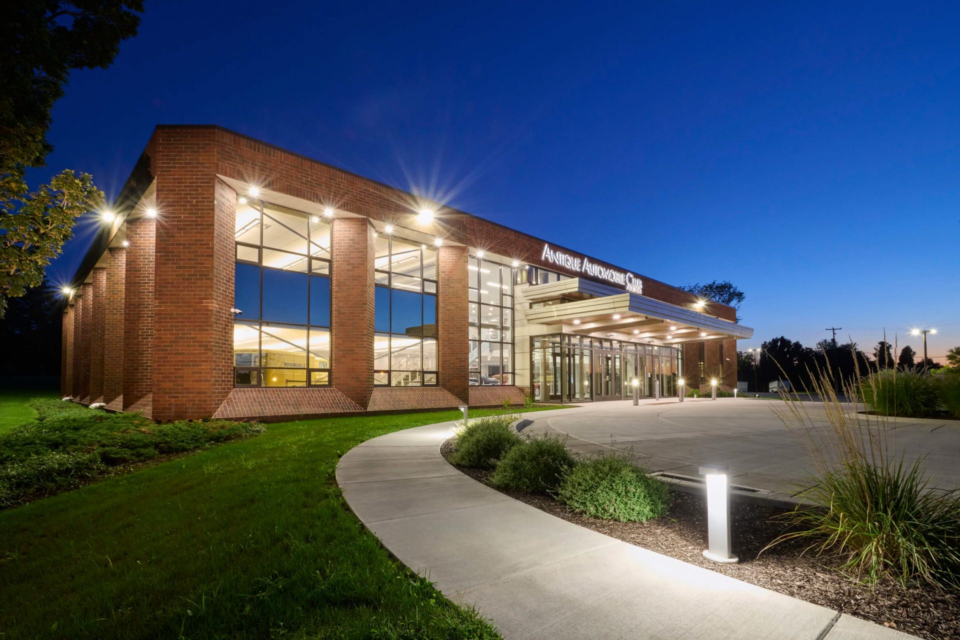 Night Shot of Main Entrance